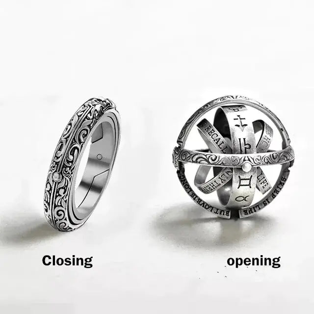 Astronomical Ball Rings Pendant