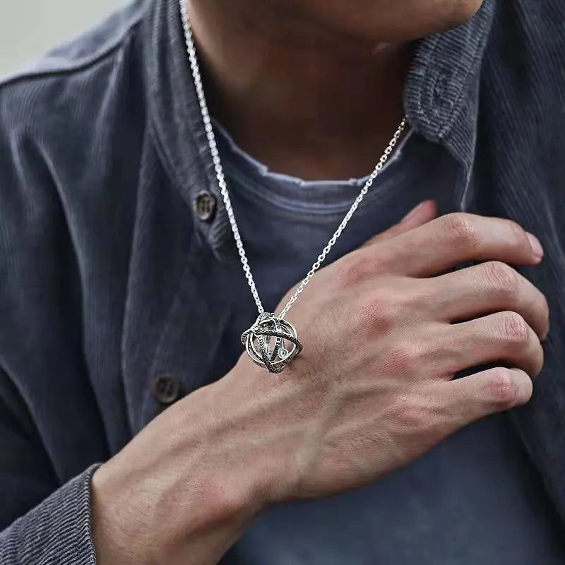 Astronomical Ball Rings Pendant