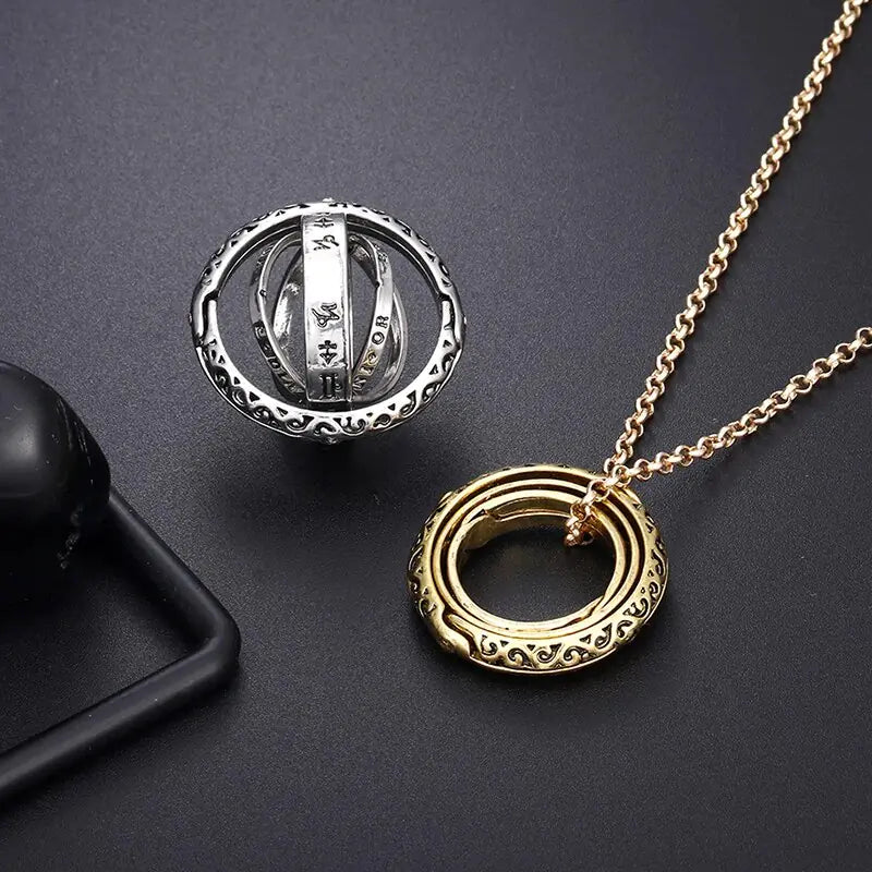 Astronomical Ball Rings Pendant