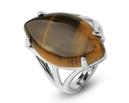 Natural Crystal Rings