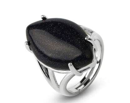 Natural Crystal Rings