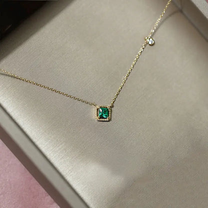 Emerald Pendant Necklace