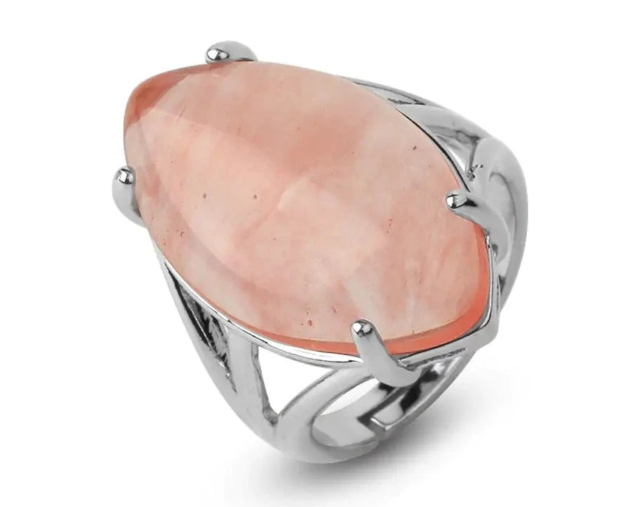 Natural Crystal Rings