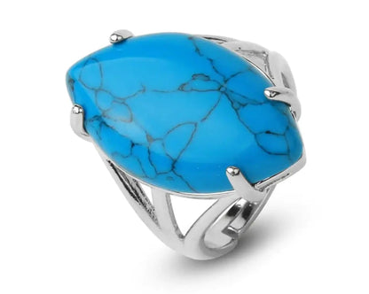 Natural Crystal Rings