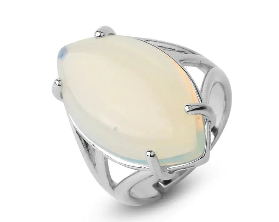 Natural Crystal Rings