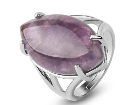 Natural Crystal Rings