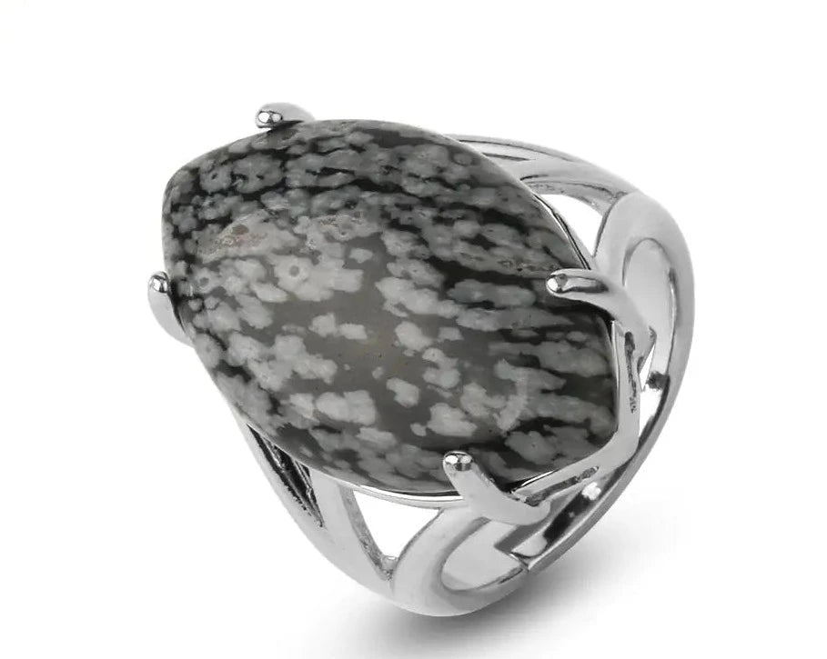 Natural Crystal Rings