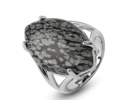 Natural Crystal Rings