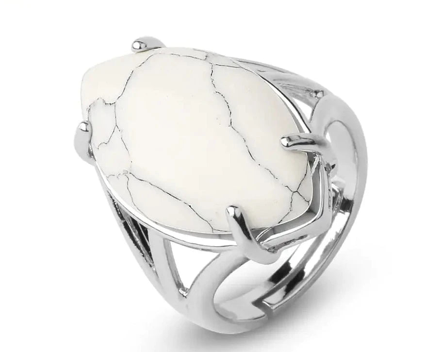 Natural Crystal Rings