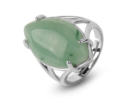 Natural Crystal Rings