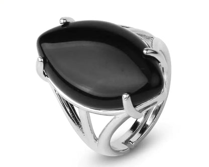 Natural Crystal Rings
