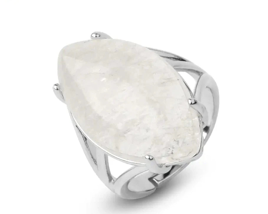 Natural Crystal Rings