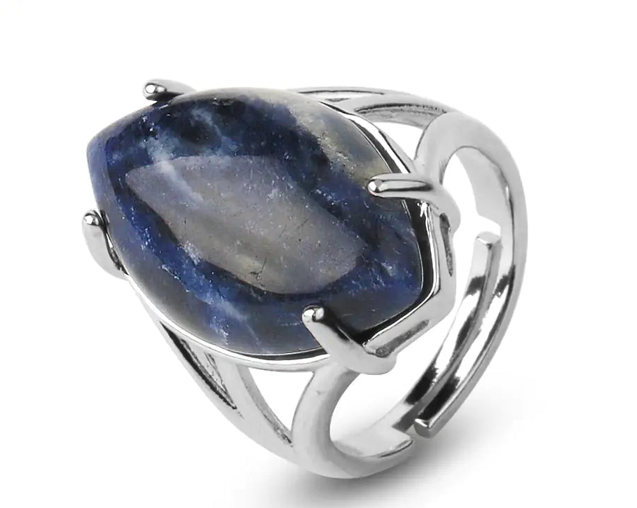 Natural Crystal Rings