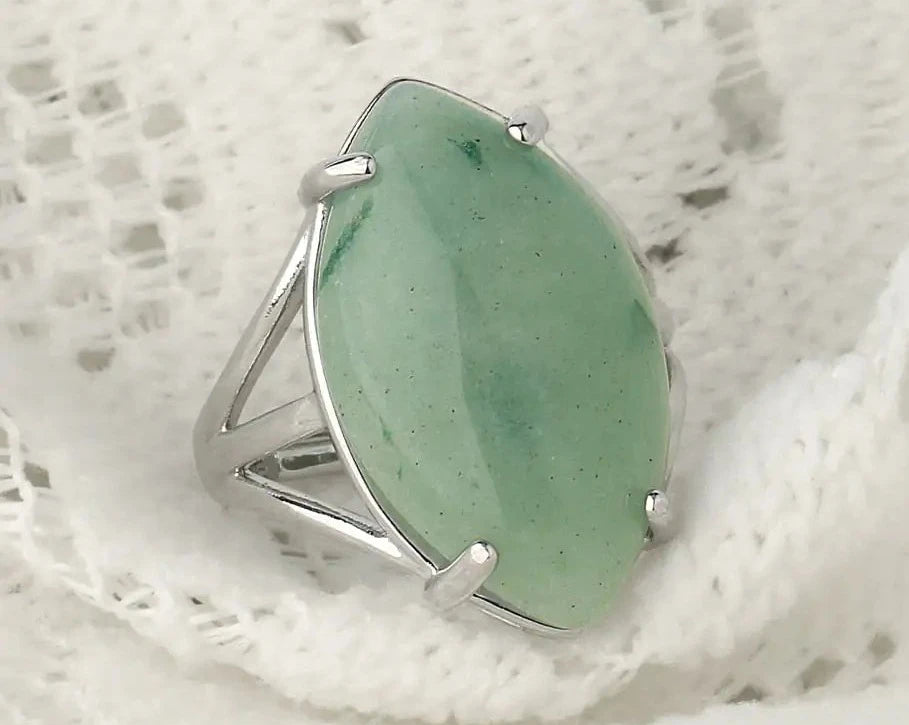 Natural Crystal Rings