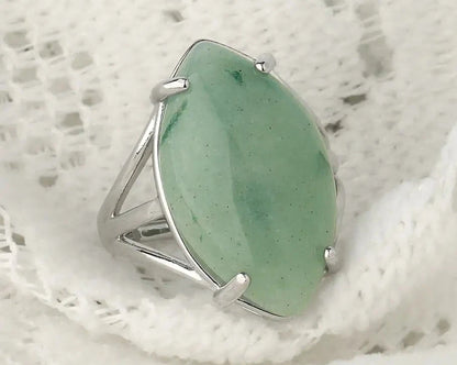 Natural Crystal Rings